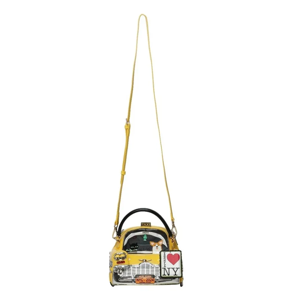 Vendula London New York City Cats & Corgis Taxi Grab Bag- Vendula London