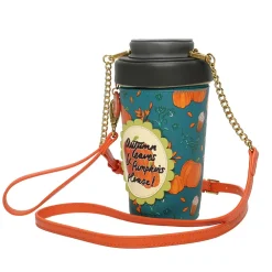 Vendula London Sugar & Spice Coffee Shop Pumpkin Spice Latte Bag- Vendula London