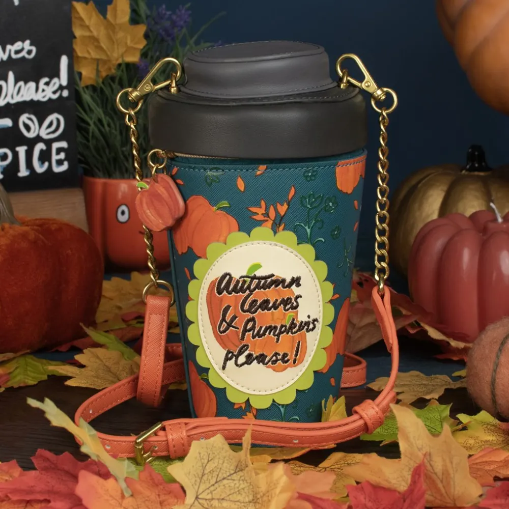 Vendula London Sugar & Spice Coffee Shop Pumpkin Spice Latte Bag- Vendula London