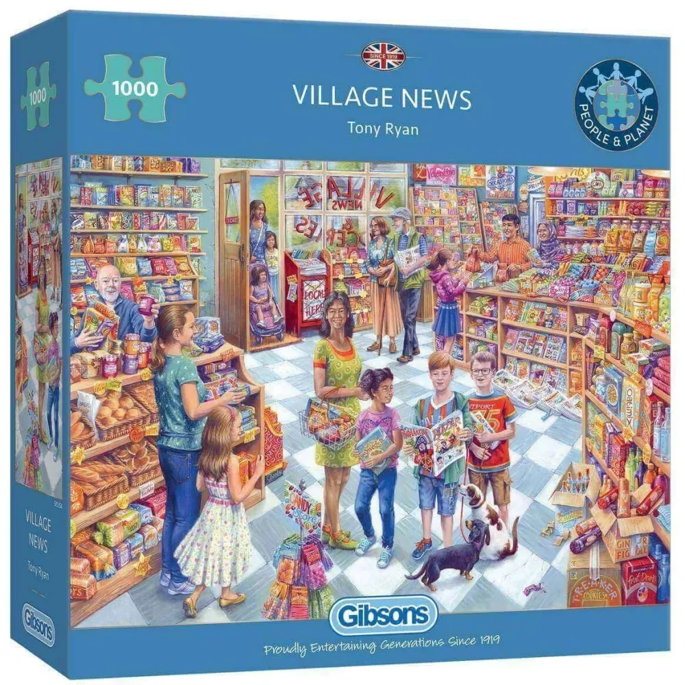 Village News 1000 Piece Puzzle- Games & Puzzles