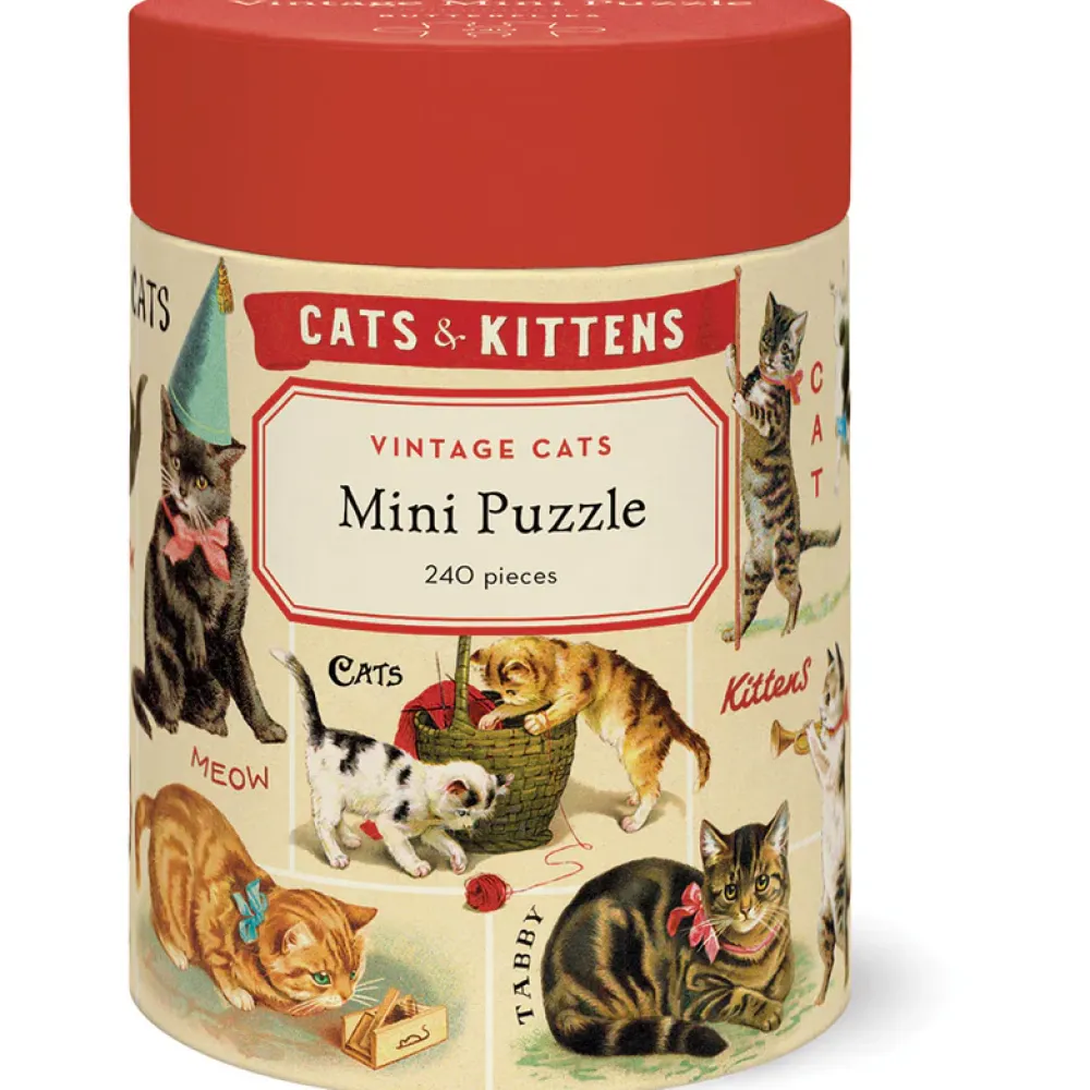 Vintage Cats 240 Piece Mini Puzzle- Games & Puzzles