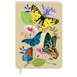 Vintage Floral Butterflies Soft Cover Journal- Journals & Other Stationery