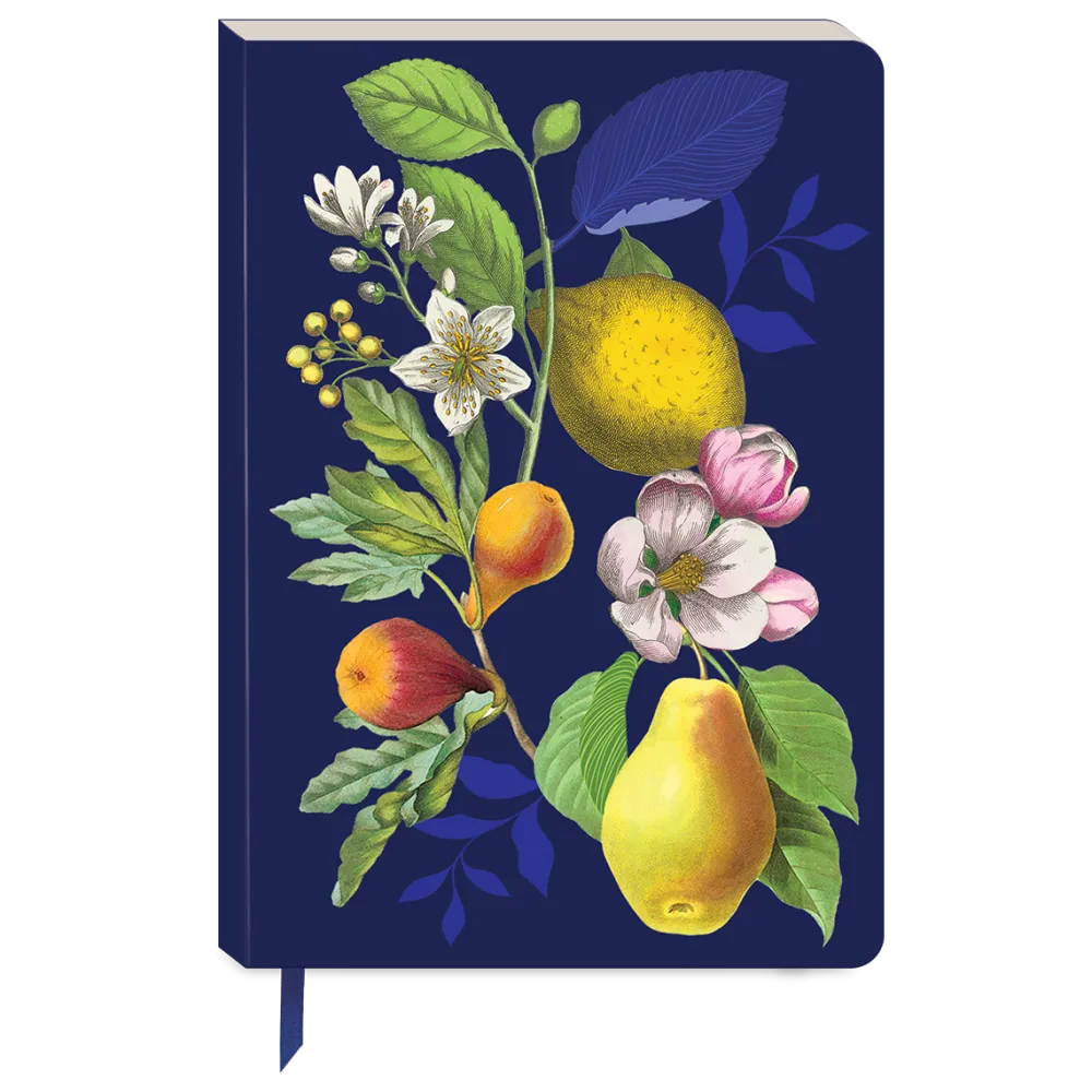 Vintage Floral Fruits Softcover Journal- Journals & Other Stationery