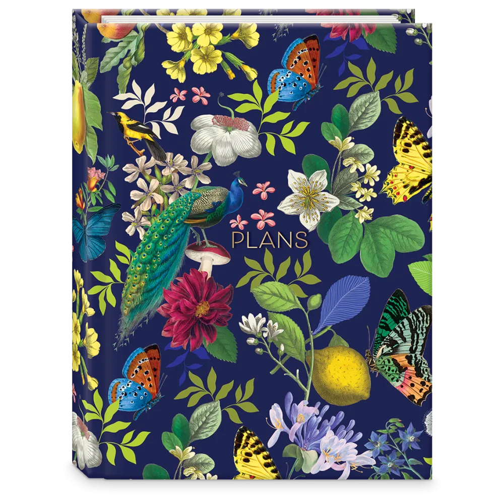 Vintage Floral Undated Daily Planner- Journals & Other Stationery