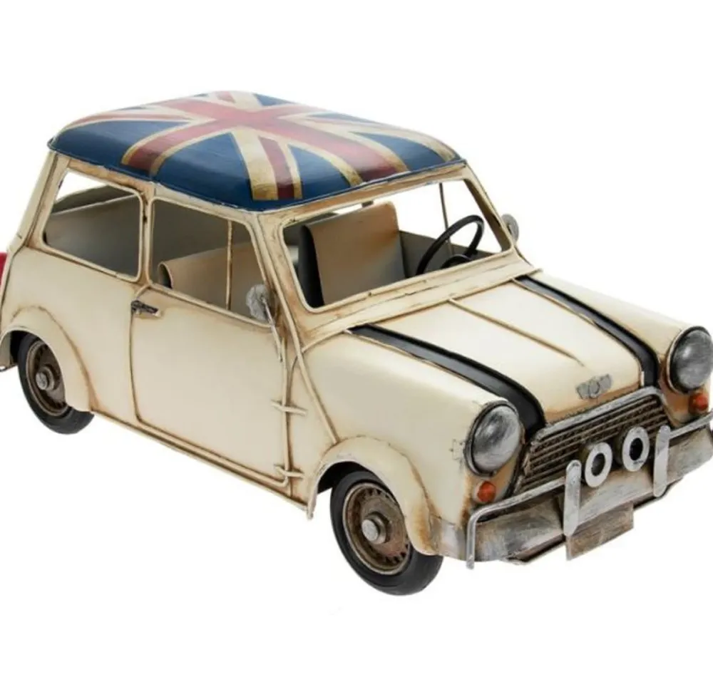 Vintage Transport Cream Classic Mini Cooper Model- Souvenirs|Home Accents