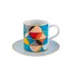 Vista Alegre Futurismo Teacup & Saucer- Teacups & Saucers