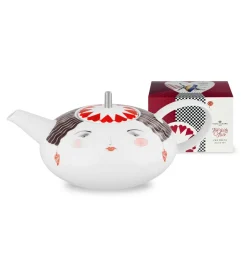 Vista Alegre Tea with Alice Teapot & Tea Bags Gift Box- Tea Plates|Teapots