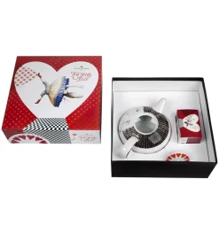 Vista Alegre Tea with Alice Teapot & Tea Bags Gift Box- Tea Plates|Teapots