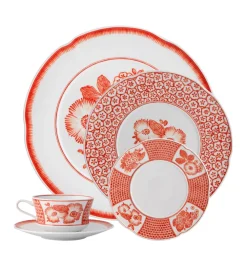 Vista Alegre x Oscar de la Renta Coralina Dessert Plate- Tea Plates