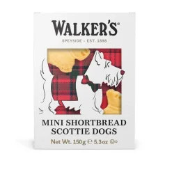 Walker's Shortbread Co. Walkers Festive Mini Scottie Dog Shortbread Box 150g- Biscuits