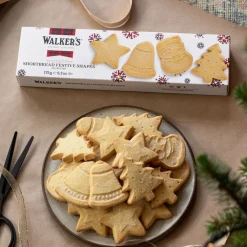 Walker's Shortbread Co. Walkers Festive Shapes Shortbread 175g- Biscuits