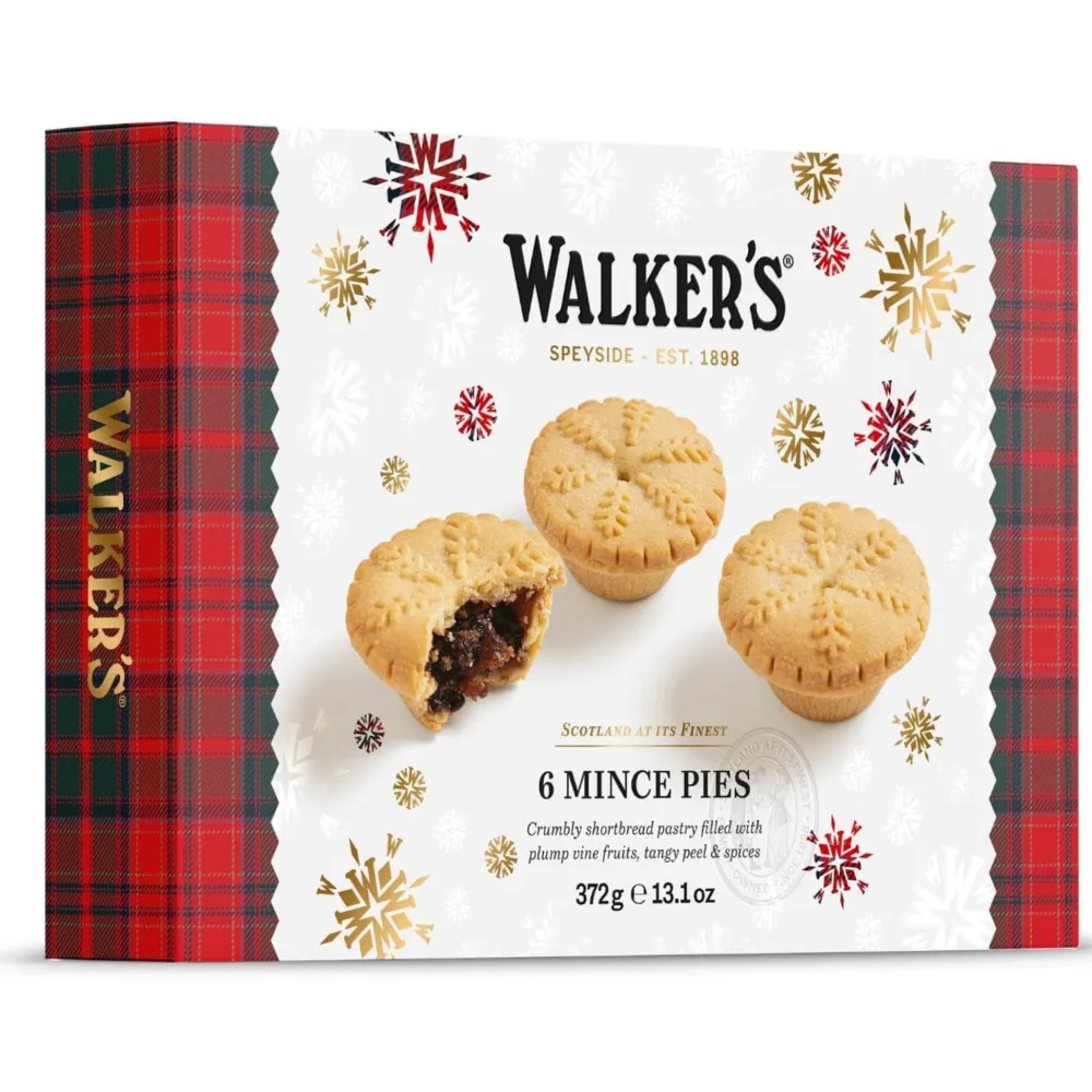 Walker's Shortbread Co. Walker's 6 Luxury Mince Pies- Cakes & Pies