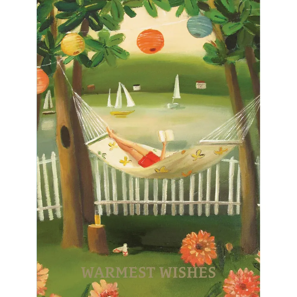Warmest Wishes Hammock Greeting Card- Greeting Cards