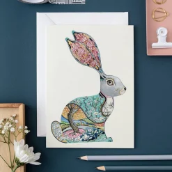 Watercolor Bunny Greeting Card- Greeting Cards