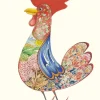 Watercolor Cockerel Greeting Card- Greeting Cards