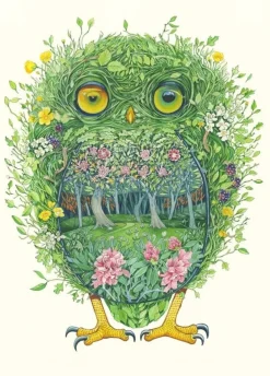 Watercolor Owl from the Wild Wood Greeting Card- Greeting Cards