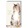 Watercolor Pets Tabby Cat Tall Notepad- Journals & Other Stationery