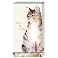 Watercolor Pets Tabby Cat Tall Notepad- Journals & Other Stationery