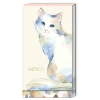 Watercolor Pets White Cat Tall Notepad- Journals & Other Stationery