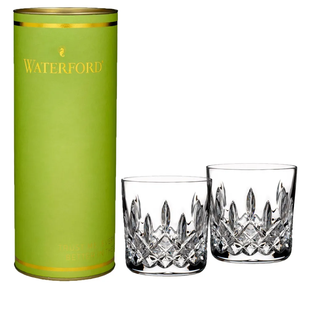 Waterford Giftology Lismore Tumblers Pair (Lime Tube)- Glasses & Steins|Waterford