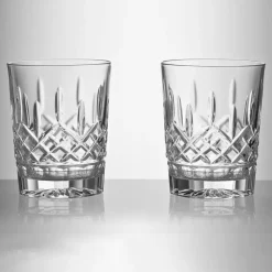 Waterford Lismore Double Old Fashioned Pair- Glasses & Steins|Waterford