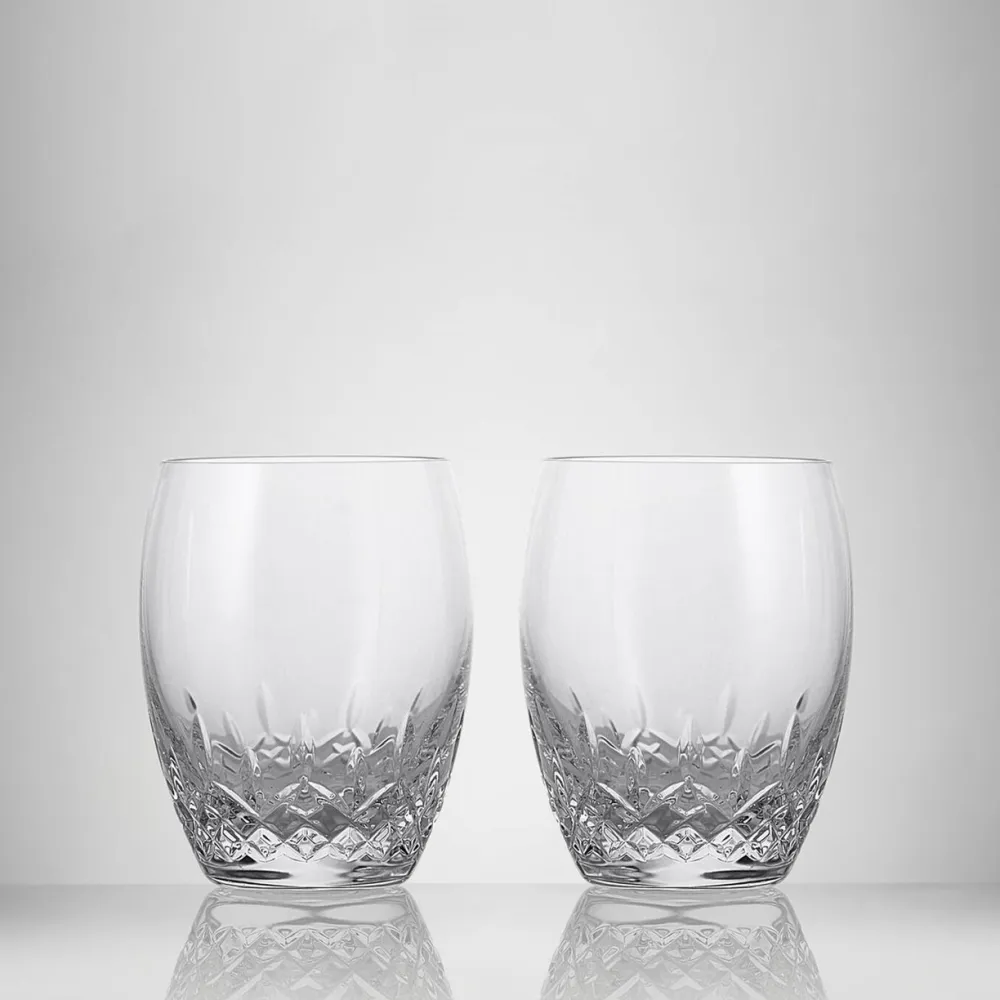 Waterford Lismore Essence Double Old Fashioned Pair- Glasses & Steins|Waterford