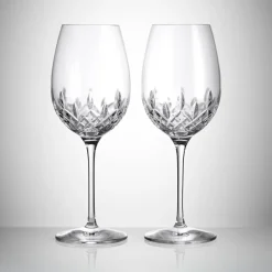 Waterford Lismore Essence Red Wine Goblet Pair- Glasses & Steins|Waterford