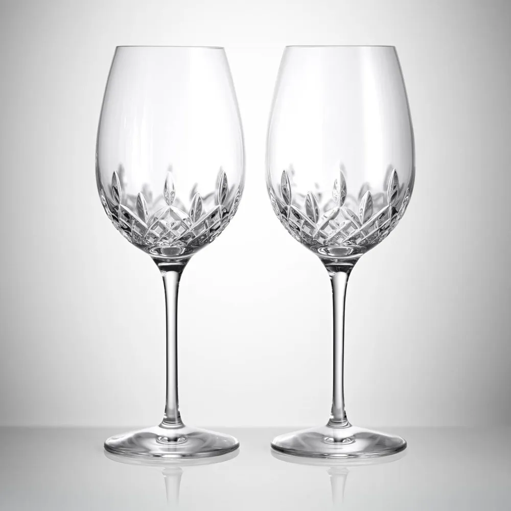 Waterford Lismore Essence Red Wine Goblet Pair- Glasses & Steins|Waterford