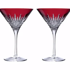 Waterford New Year Celebration 2024 Scarlet Martini Glasses Pair- Waterford|Glasses & Steins