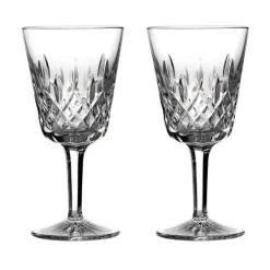 Waterford Lismore Goblet Pair- Glasses & Steins|Waterford