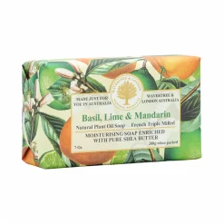 Wavertree & London Basil, Lime & Mandarin Bar Soap- Bar Soaps