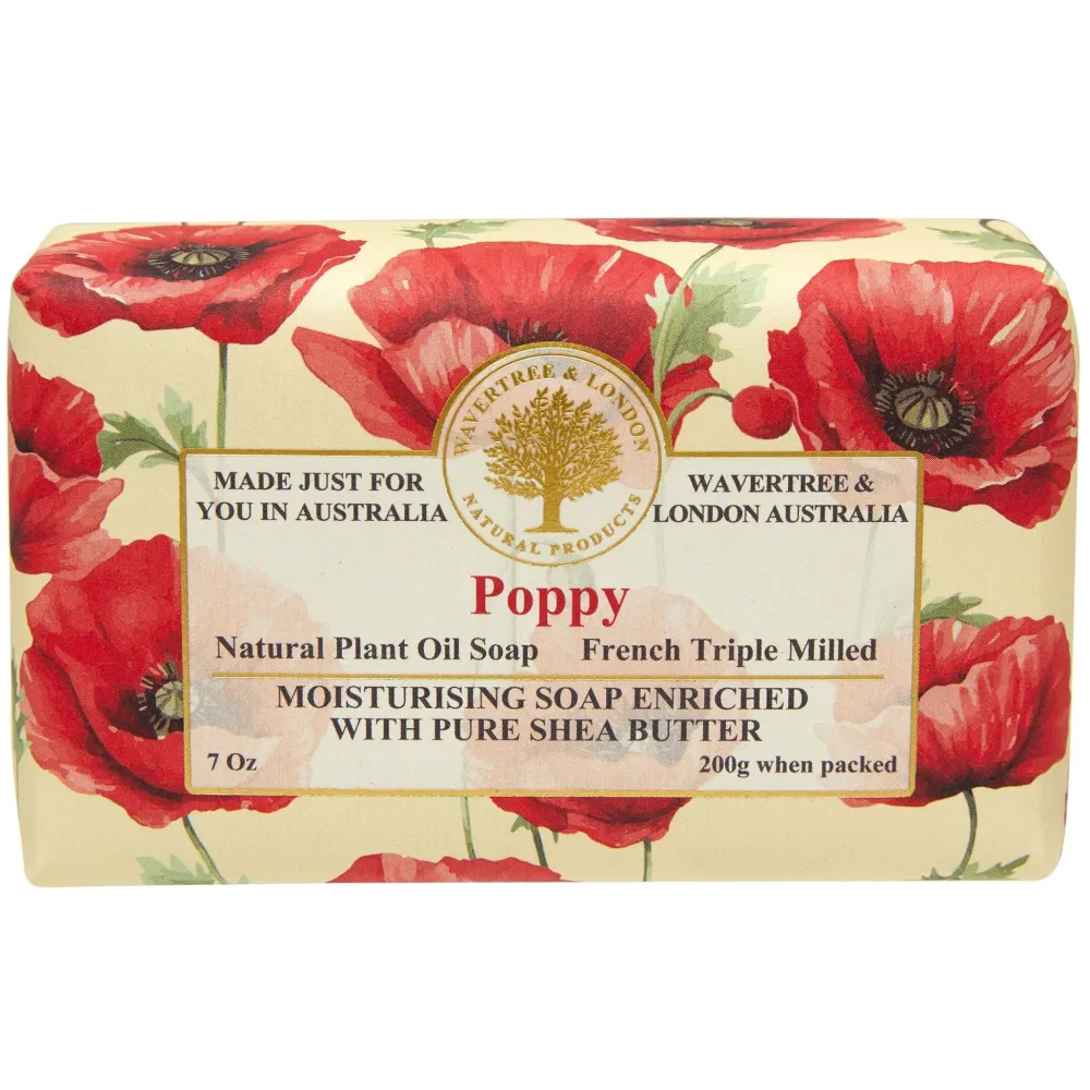 Wavertree & London Poppy Bar Soap- Bar Soaps
