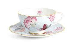 Wedgwood Cuckoo Blue Teacup & Saucer- Teacups & Saucers