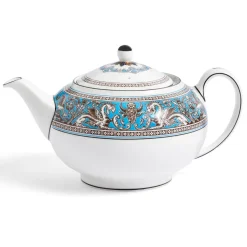 Wedgwood Florentine Turquoise Teapot- Teapots