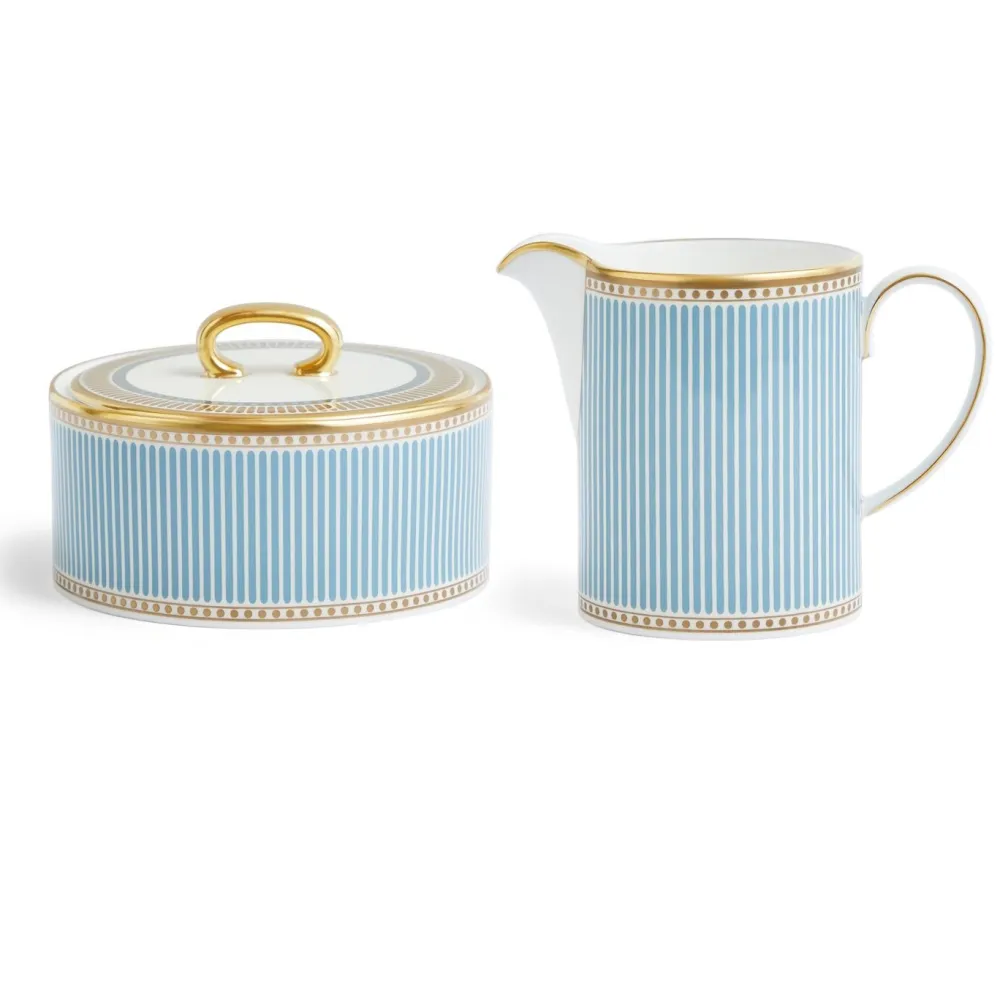 Wedgwood Helia Creamer & Sugar Set- Creamers & Sugar Bowls