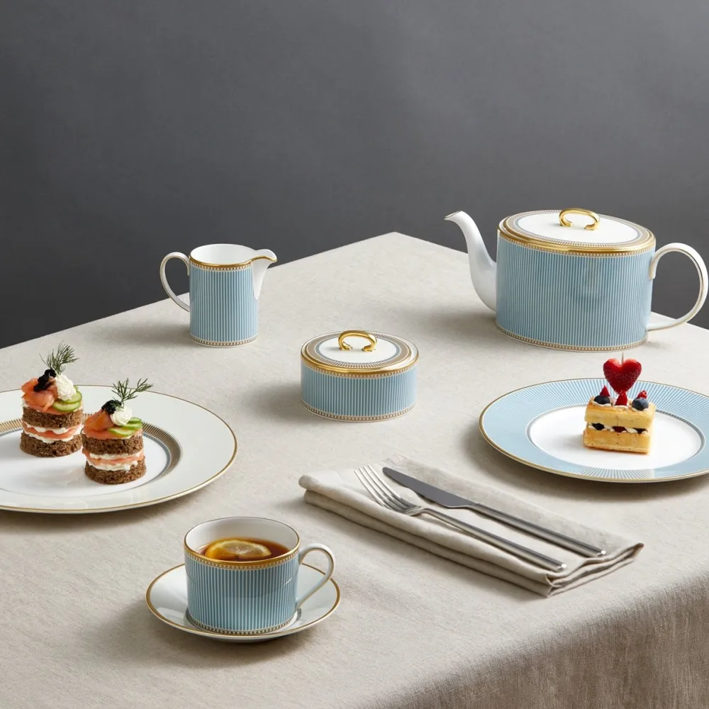 Wedgwood Helia Teacup & Saucer- Teacups & Saucers