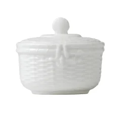 Wedgwood Nantucket Basket Covered Sugar- Creamers & Sugar Bowls