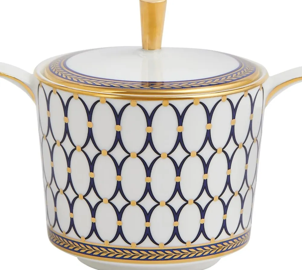 Wedgwood Renaissance Gold Sugar Caddy- Creamers & Sugar Bowls