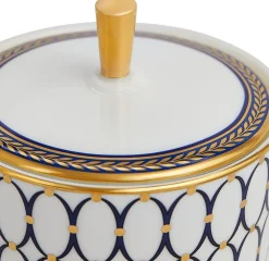 Wedgwood Renaissance Gold Sugar Caddy- Creamers & Sugar Bowls