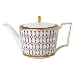 Wedgwood Renaissance Red Teapot- Teapots