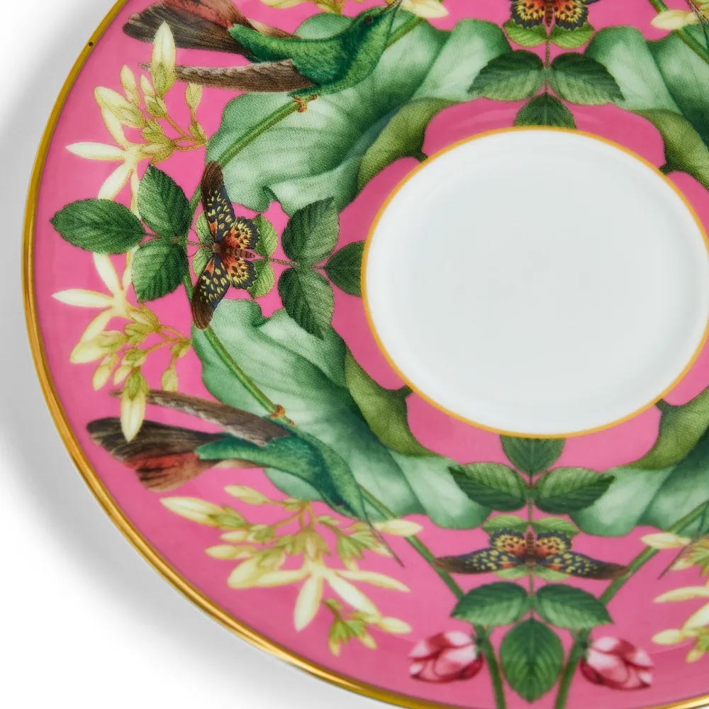Wedgwood Wonderlust Pink Lotus Teacup & Saucer- Teacups & Saucers
