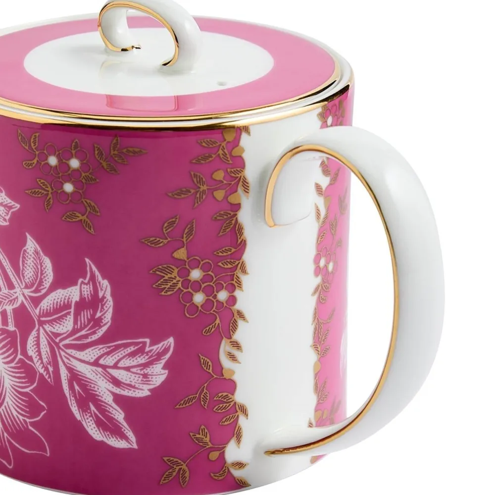 Wedgwood Wonderlust Pink Tonquin Teapot- Teapots