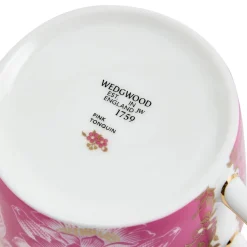 Wedgwood Wonderlust Pink Tonquin Teacup & Saucer- Teacups & Saucers