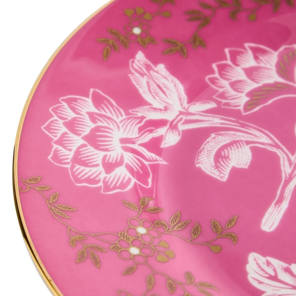 Wedgwood Wonderlust Pink Tonquin 8" Plate- Tea Plates