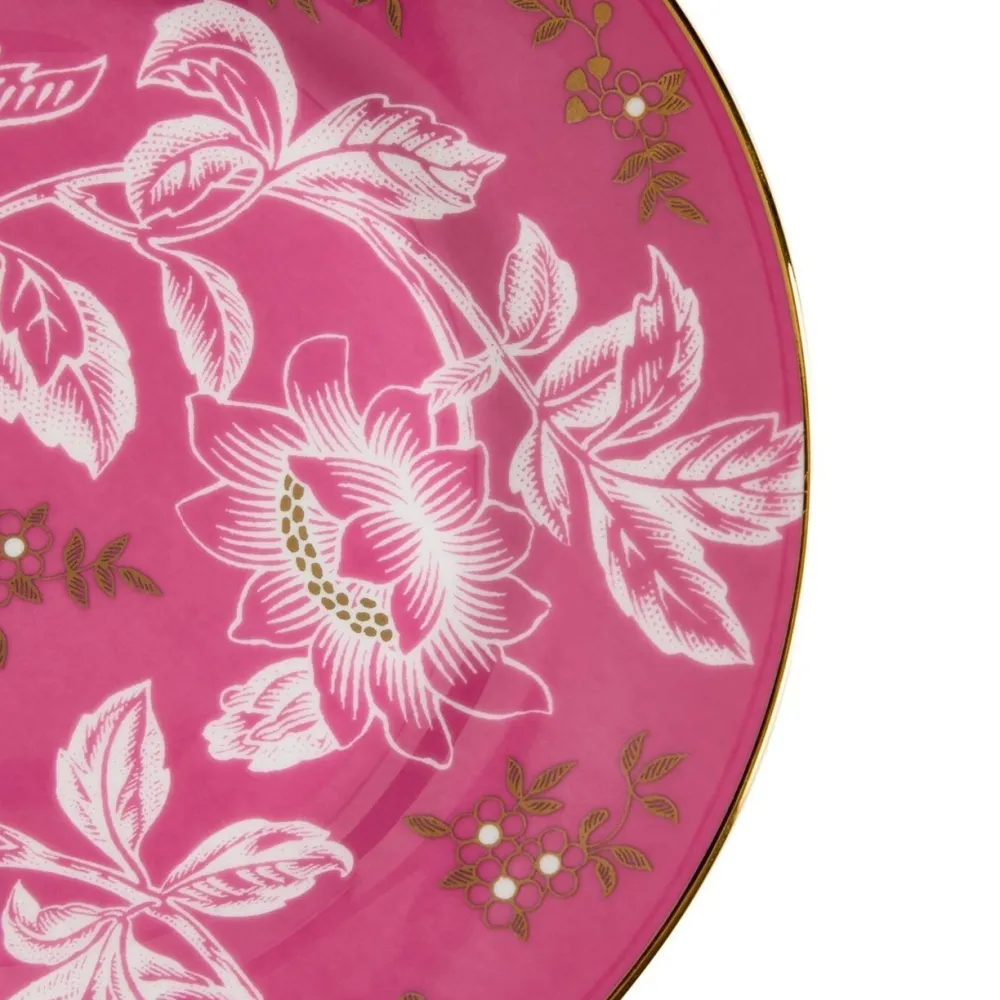Wedgwood Wonderlust Pink Tonquin 8" Plate- Tea Plates