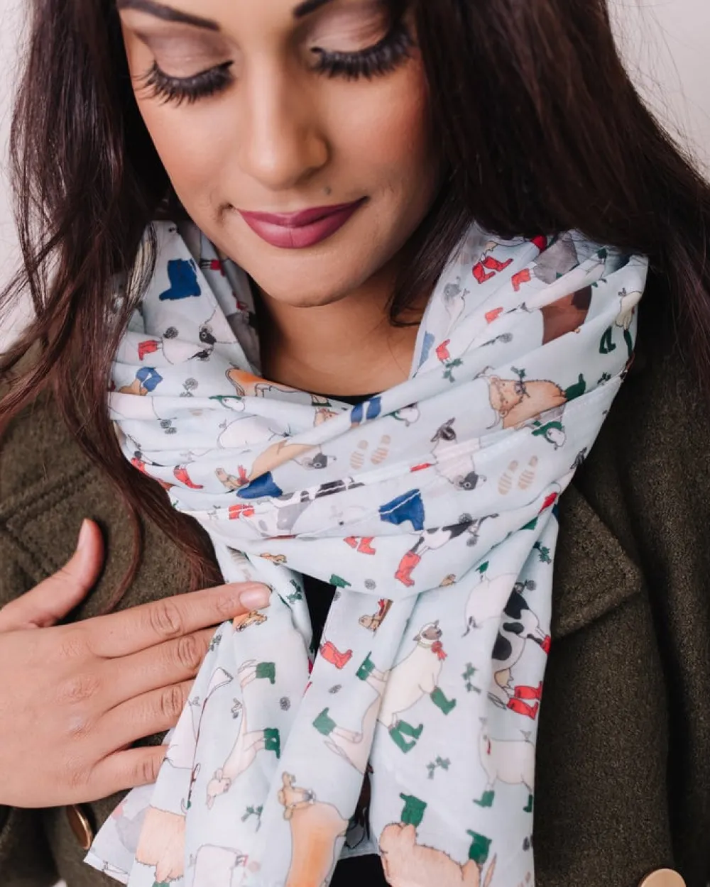 Wellies Recycled Bottle Scarf- Scarves & Wraps
