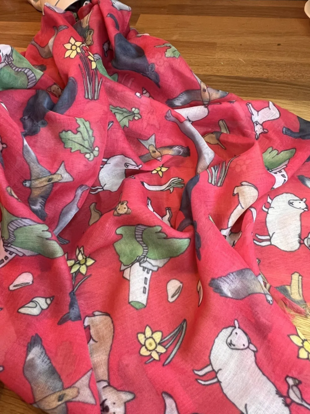 Welsh Wildlife Recycled Bottle Scarf- Scarves & Wraps