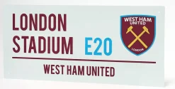 West Ham United Football Club Metal Sign- Football Clubs