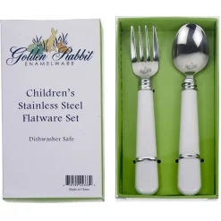 White Baby Flatware Set- Children's Tabletop