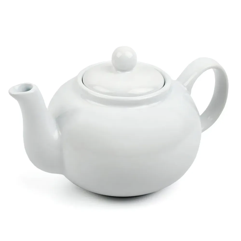 White Small Stoneware Teapot- Teapots